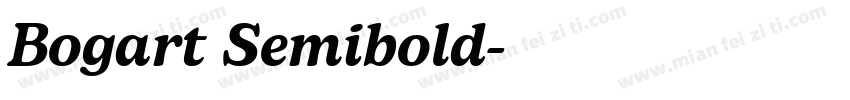 Bogart Semibold字体转换